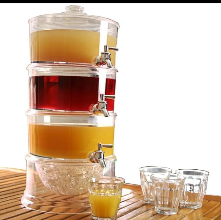 partitioned juice dispenser